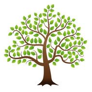 Vector green tree N2