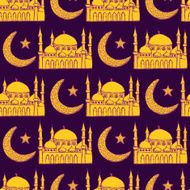 Sketch Ramadan symbol in vintage style N3