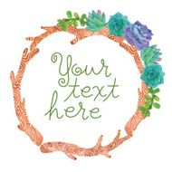Hand painted watercolor branch set