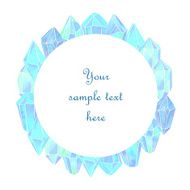 Watercolor crystals banner
