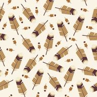 Feathers seamless pattern N16