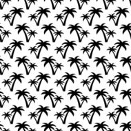Seamless pattern with coconut palm trees N9