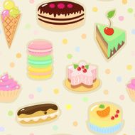 Confection seamless pattern