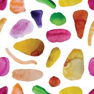Watercolor splashes seamless pattern for your design N2
