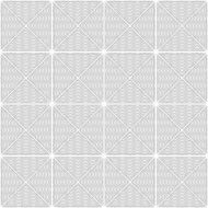 Slim gray wavy striped triangles in row