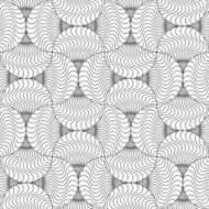 Slim gray wavy striped pin will