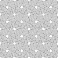 Slim gray wavy striped overlapping triangles
