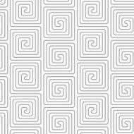 Slim gray vertical square spirals
