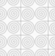 Slim gray striped spirals crossing
