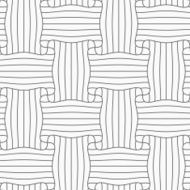 Slim gray striped rectangle pin will