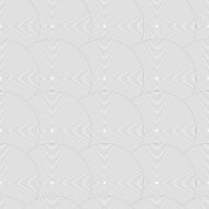 Slim gray striped overlapped circles in row