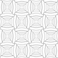 Slim gray offset rounded triangles