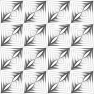 Gray striped triangular shapes with thickening in grid