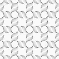 Gray striped leafy shapes forming cross