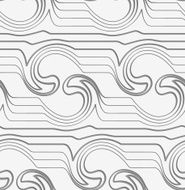 Gray abstract waves with thickening reflected