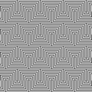 Alternating black and white triangle zigzag