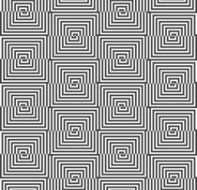 Alternating black and white half squares with shift