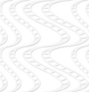 Paper white striped uneven waves