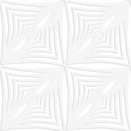 Paper white striped squares with thickening