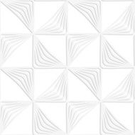 Paper white striped rotated triangles