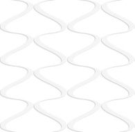 Paper white mirrored waves