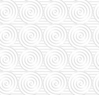 Paper white merging spirals on stripes