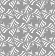 3D white twisted squares on gray