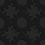 Black 3d gears