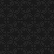 Textured black plastic floral pin will