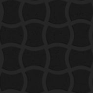 Textured black plastic arched solid rectangles