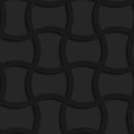 Textured black plastic arched rectangles grid