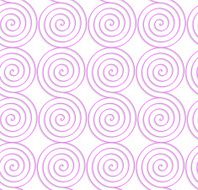 White colored paper pink spirals