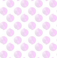 White colored paper pink round spirals
