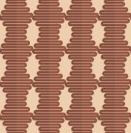 Retro fold brown wavy hexagons