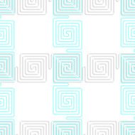 3D white spiral squares with blue crossing