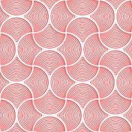 3D red slim striped pin will grid