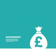 Money bag sign icon Pound GBP currency N2