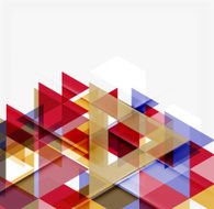 Abstract geometric background Modern overlapping triangles N390