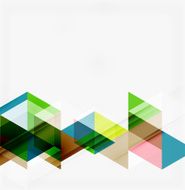 Abstract geometric background Modern overlapping triangles N395