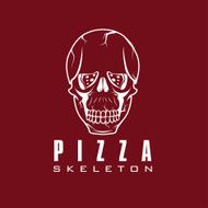skull with slice of pizza N4