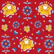 Floral seamless pattern in watercolor