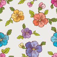pattern of the pansies