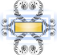 Abstract shape with frame N5