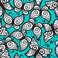 seamless background with butterflies N12