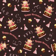 Seamless birthday pattern N9