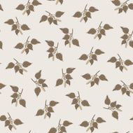 Birch catkins vintage seamless