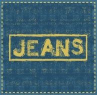 jeans grunge background vector design template N2