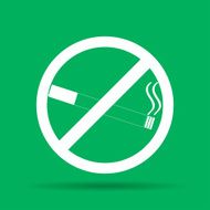 No smoking sign Vector isolated N2