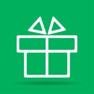 Gift box itson - vector icon