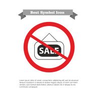 No sale door sign icon